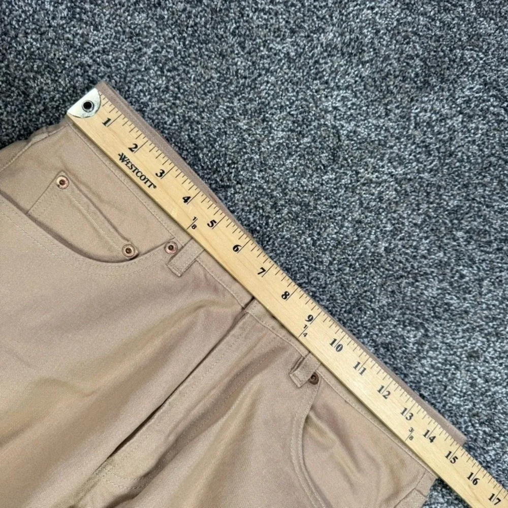 Taylor Stitch Slim Jean Men 30x32 Khaki Tan 100% Organic Cotton Five Pocket Pant